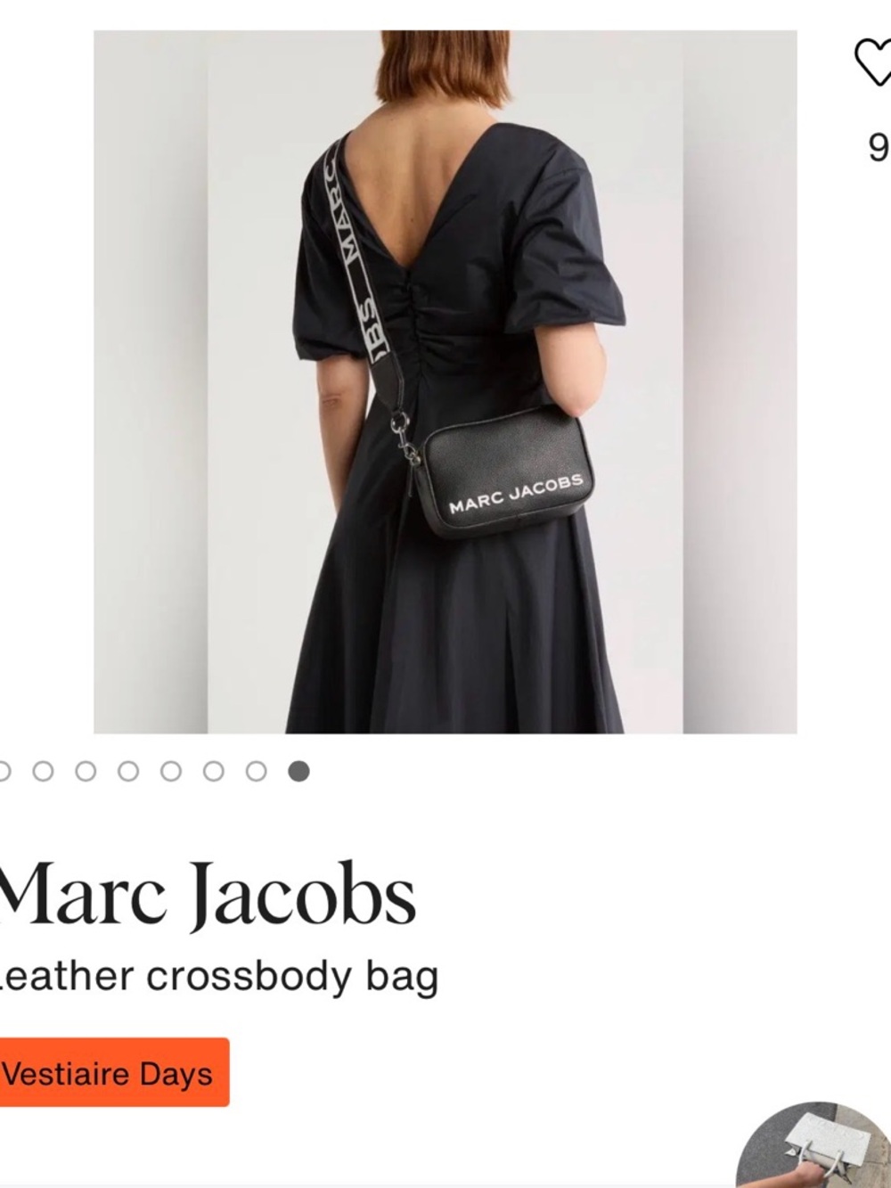 Marc Jacobs Black Leather Camera Crossbody with Logo Strap - Picture 2 of 2